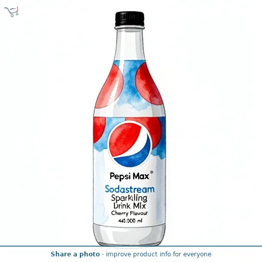 Pepsi Max Sodastream Sparkling Drink Mix Cherry Flavour 440ml