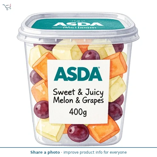 ASDA Sweet & Juicy Melon & Grapes 400g