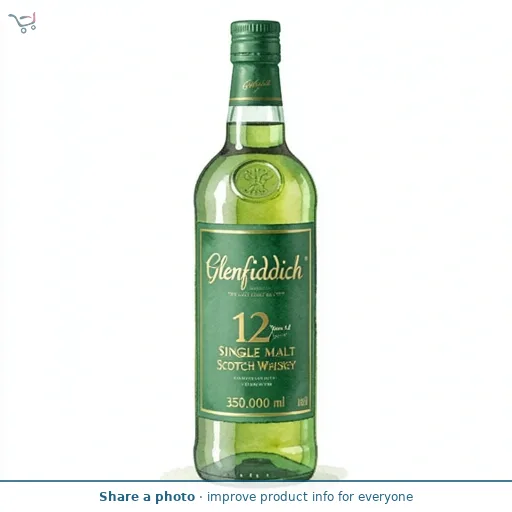 Glenfiddich 12 Year Old Single Malt Scotch Whisky 35cl
