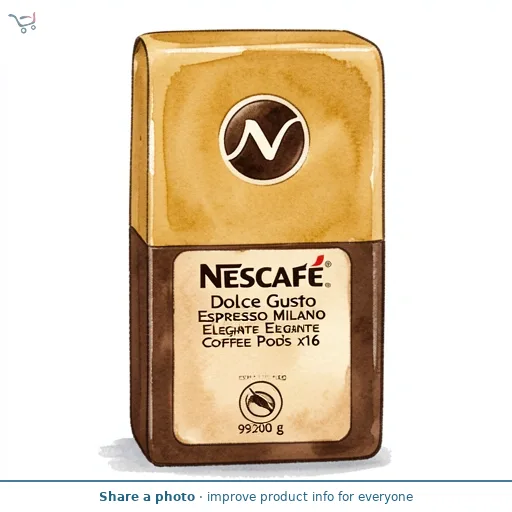 Nescafé Dolce Gusto Espresso Milano Elegante Coffee Pods x16 99.2g