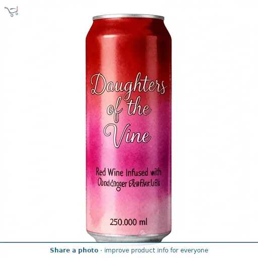 Daughters of the Vine Red Wine Infused with Blood Orange & Ginger Flavours 25cl