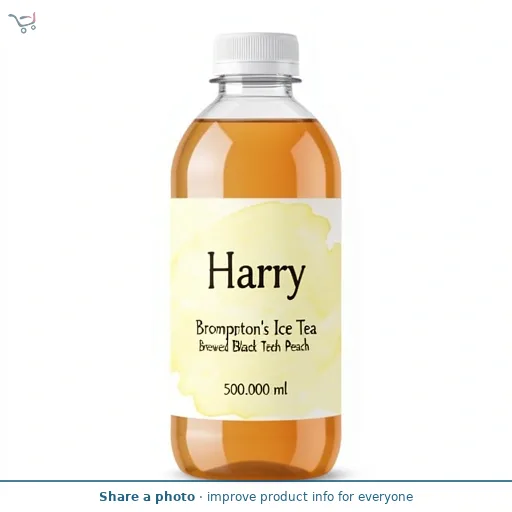 Harry Brompton's Ice Tea Brewed Black Tea with Peach 500ml