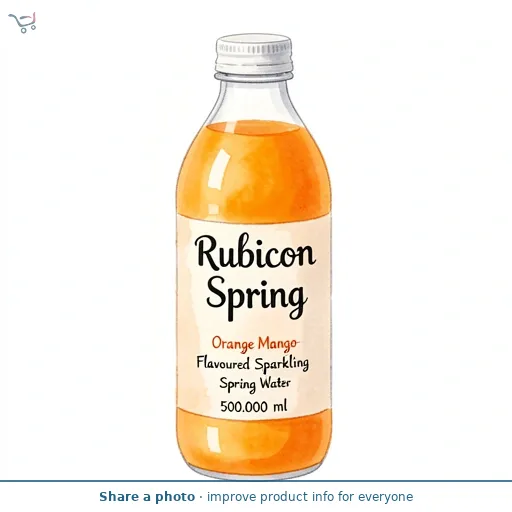 Rubicon Spring Orange Mango Flavoured Sparkling Spring Water 500ml