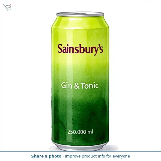 Sainsbury's Gin & Tonic 250ml