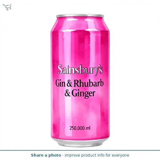 Sainsbury's Gin & Rhubarb & Ginger 250ml