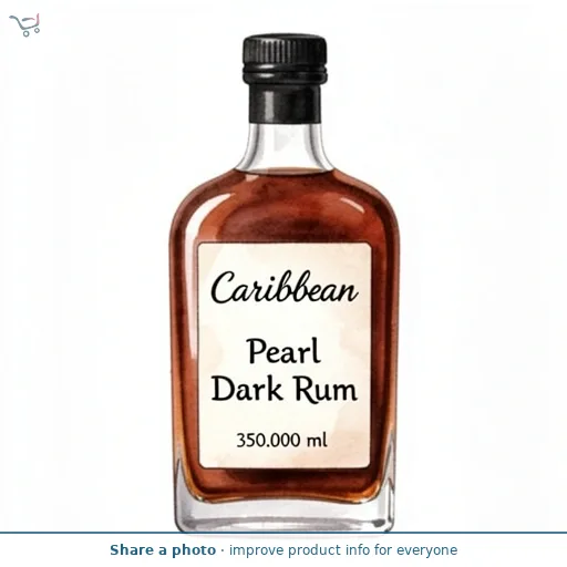 Caribbean Pearl Dark Rum 35cl