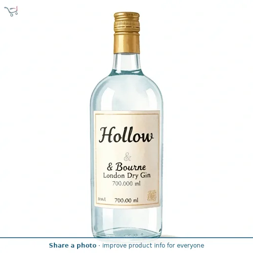 Hollow & Bourne London Dry Gin 70cl
