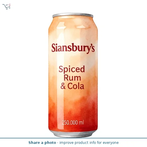 Sainsbury's Spiced Rum & Cola 250ml