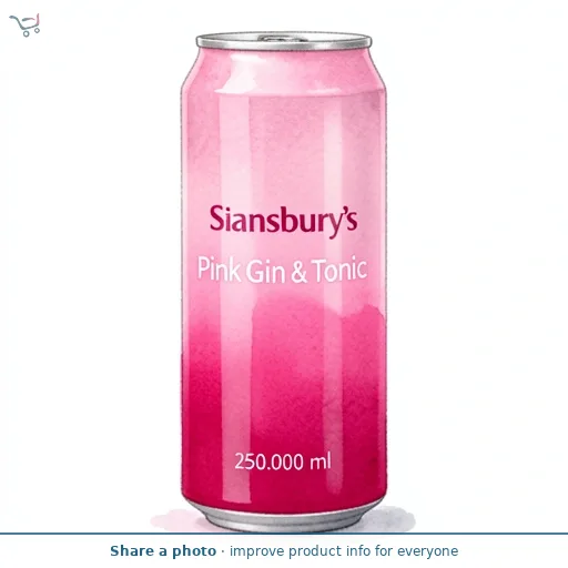 Sainsbury's Pink Gin & Tonic 250ml