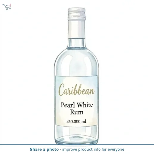 Caribbean Pearl White Rum 35cl