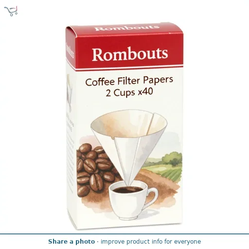 Rombouts Coffee Filter Papers 2 Cups x40