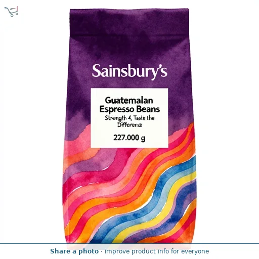 Sainsbury's Guatemalan Espresso Beans Strength 4, Taste the Difference 227g