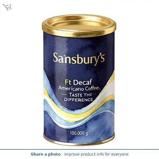 Sainsbury's Ft Decaf Americano Coffee, Taste the Difference 100g