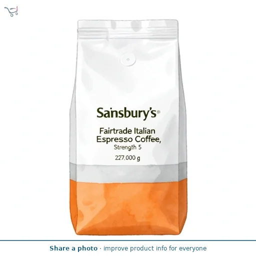 Sainsbury's Fairtrade Italian Espresso Coffee, Strength 5 227g
