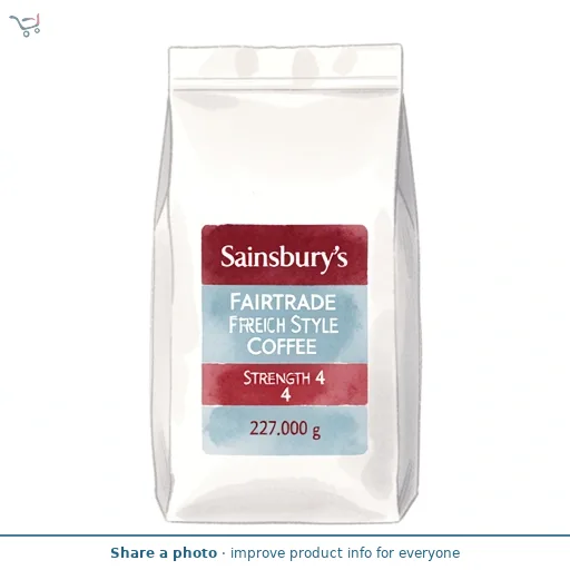 Sainsbury's Fairtrade French Style Coffee, Strength 4 227g