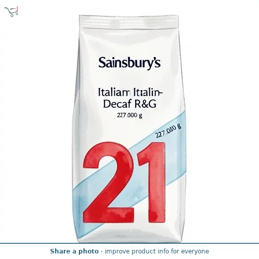 Sainsbury's Italian Decaf R&G 227g