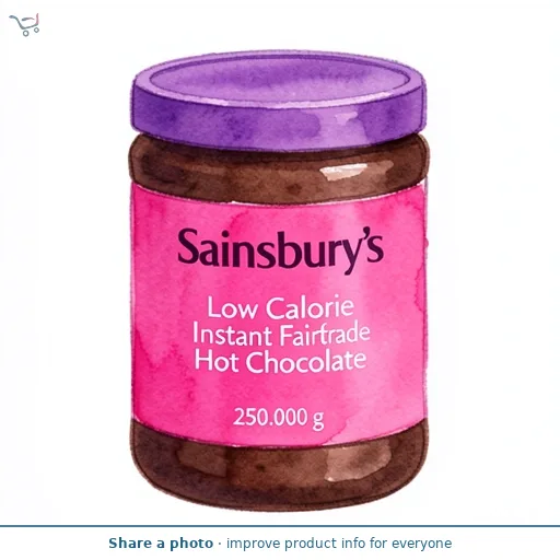 Sainsbury's Low Calorie Instant Fairtrade Hot Chocolate 250g