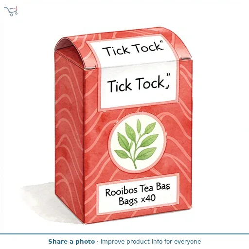 Tick Tock Rooibos Tea Bags x40