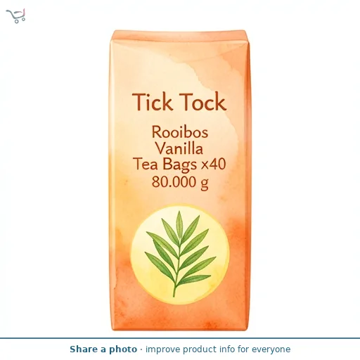 Tick Tock Rooibos Vanilla Tea Bags x40 80g