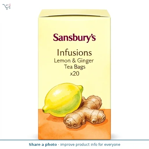 Sainsbury's Infusions Lemon & Ginger Tea Bags x20