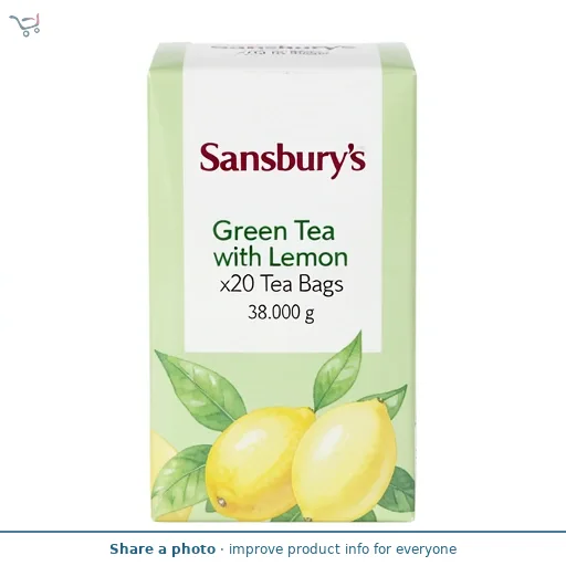 Sainsbury's Green Tea with Lemon x20 Tea Bags 38g