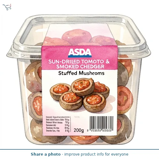 ASDA Sun-Dried Tomato & Smoked Cheddar Stuffed Mushrooms 200g