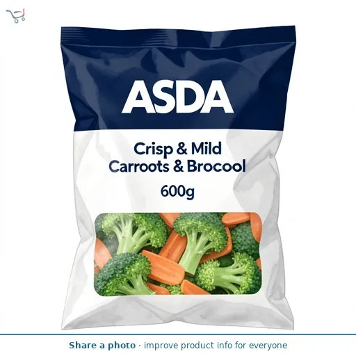 ASDA Crisp & Mild Carrots & Broccoli 600g