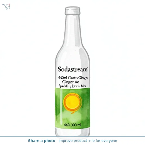 Sodastream 440ml Classics Ginger Ale Sparkling Drink Mix