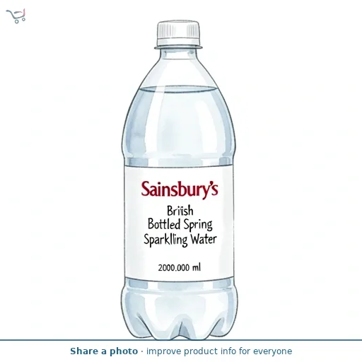 Sainsbury's British Bottled Spring Sparkling Water 2L