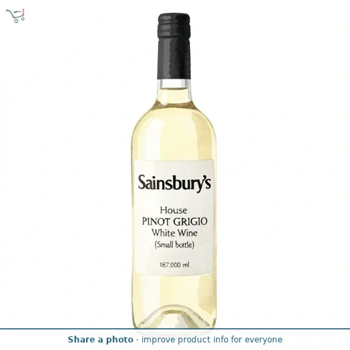 Sainsbury's House Pinot Grigio White Wine (Small bottle) 18.7cl