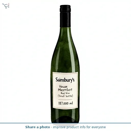 Sainsbury's House Merlot Red Wine (Small bottle) 18.7cl