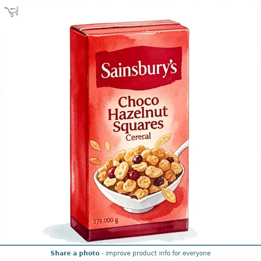 Sainsbury's Choco Hazelnut Squares Cereal 375g