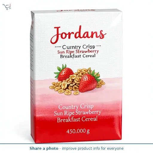 Jordans Country Crisp Sun Ripe Strawberry Breakfast Cereal 450g