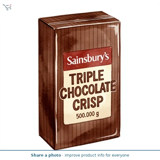 Sainsbury's Triple Chocolate Crisp 500g
