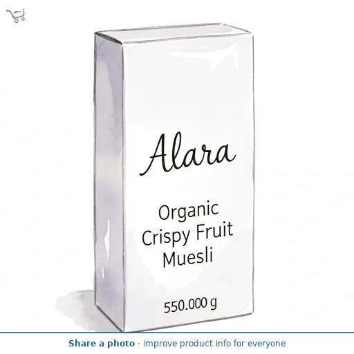Alara Organic Crispy Fruit Muesli 550g