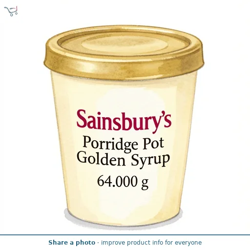 Sainsbury's Porridge Pot Golden Syrup 64g