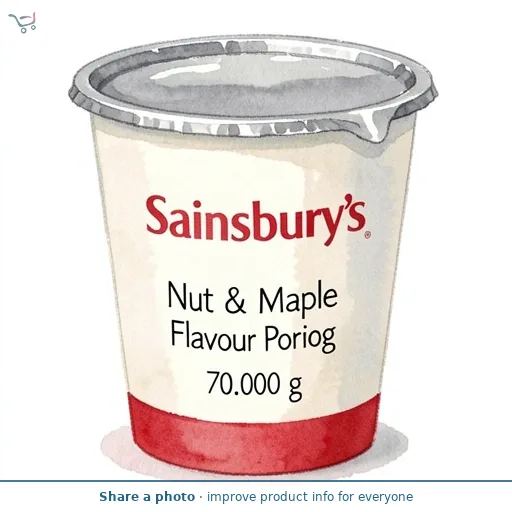 Sainsbury's Nut & Maple Flavour Porridge 70g