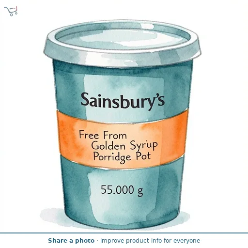 Sainsbury's Free From Golden Syrup Porridge Pot 55g