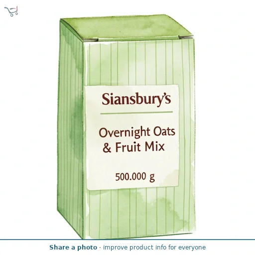 Sainsbury's Overnight Oats & Fruit Mix 500g