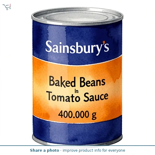 Sainsbury's Baked Beans In Tomato Sauce 400g