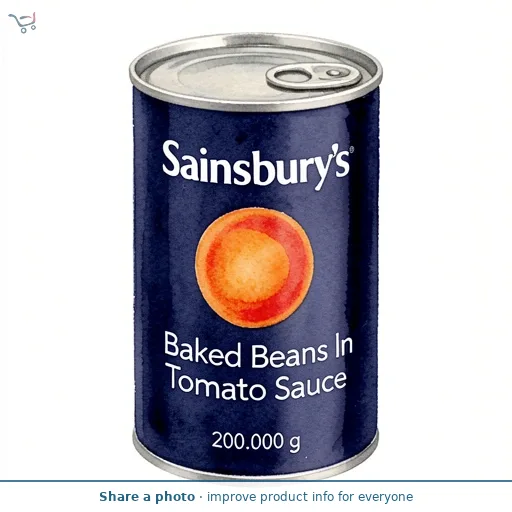 Sainsbury's Baked Beans In Tomato Sauce 200g