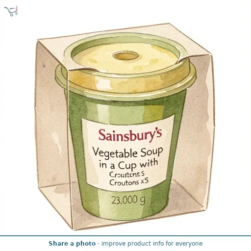 Sainsbury's Vegetable Soup in a Cup with Croutons x5 23g