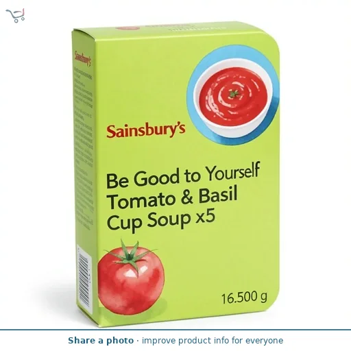 Sainsbury's Be Good to Yourself Tomato & Basil Cup Soup x5 16.5g