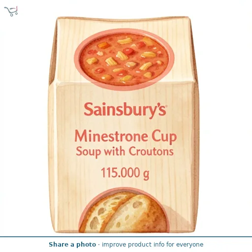 Sainsbury's Minestrone Cup Soup with Croutons 115g