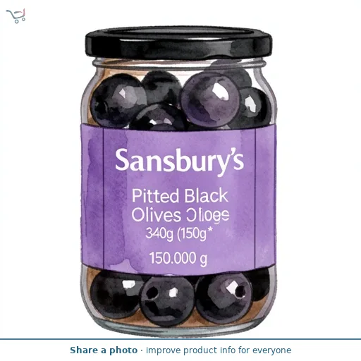 Sainsbury's Pitted Black Olives 340g (150g*)