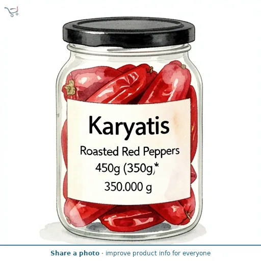 Karyatis Roasted Red Peppers 450g (350g*)