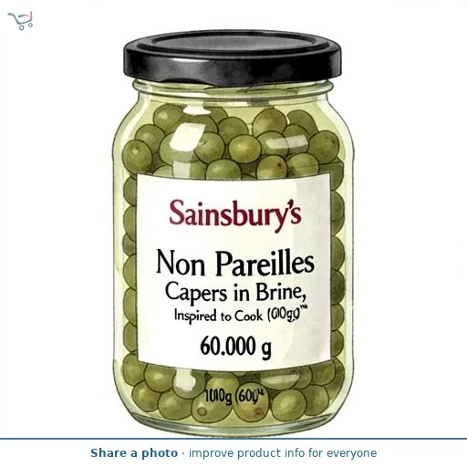 Sainsbury's Non Pareilles Capers in Brine, Inspired to Cook 100g (60g*)