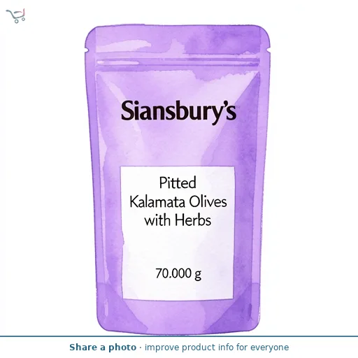Sainsbury's Pitted Kalamata Olives with Herbs 70g