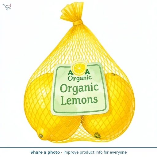 ASDA Organic Organic Lemons