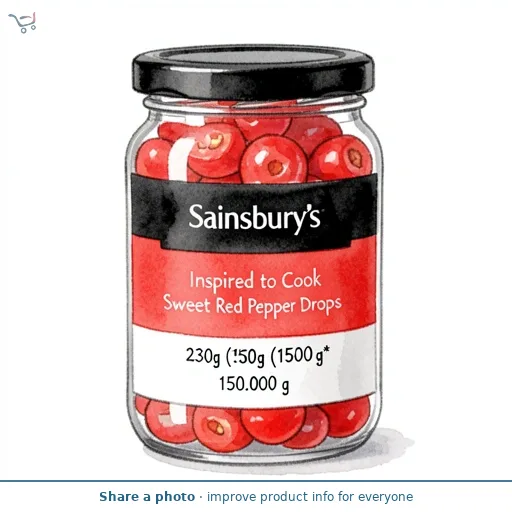 Sainsbury's Inspired to Cook Sweet Red Pepper Drops 230g (150g*)